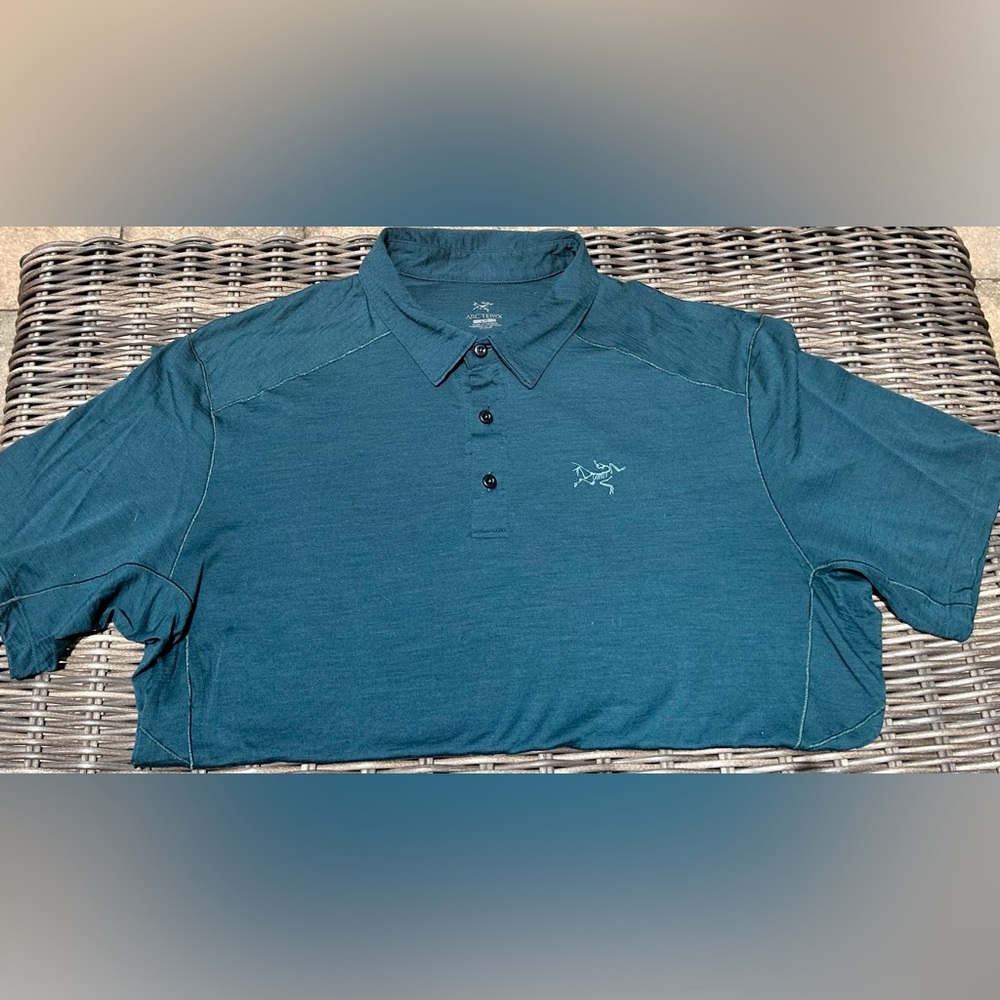 Arcteryx Pelion Polo - Large - Teal